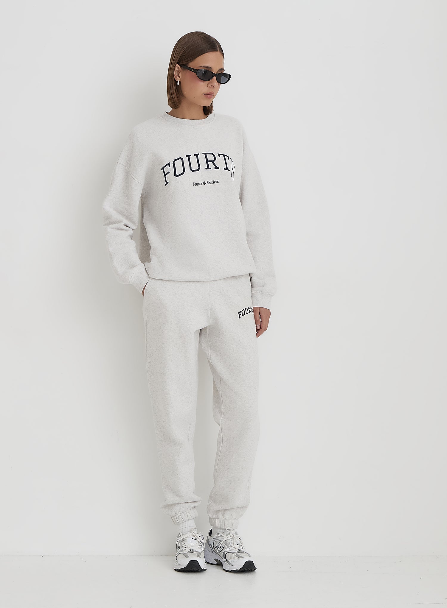 Grey Fourth Slogan Classic Longline Sweatshirt